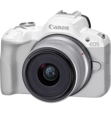 Canon EOS R50 WH + RF-S 18-45mm F4.5-6.3 IS STM (SIP) Megapixel 24.2 MP, Image stabilizer, ISO 32000, Display diagonal 2.95 ", Wi-Fi, Video recording, Automatic, manual, CMOS, White