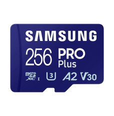 Samsung microSD Card Pro Plus 256 GB, MicroSDXC, Flash memory class 10