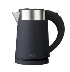 Adler Kettle  AD 1372 Electric, 800 W, 0.6 L, Plastic/Stainless steel, 360° rotational base, Black