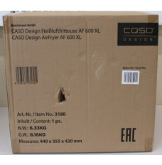 SALE OUT.  Caso Designer Air Fryer AF 600 XL Caso Power 1700 W Capacity 6 L Black DAMAGED PACKAGING | Caso | AF 600 XL | Designer Air Fryer | Power 1700 W | Capacity 6 L | Black | DAMAGED PACKAGING