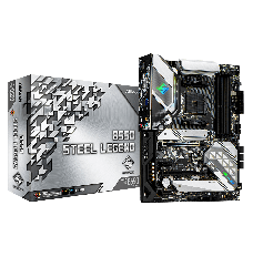 ASRock B550 Steel Legend Processor family AMD, Processor socket AM4, DDR4 DIMM, Memory slots 4, Supported hard disk drive interfaces SATA3, M.2, Number of SATA connectors 6, Chipset AMD B550, ATX