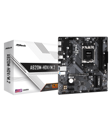 ASRock A620M-HDV/M.2 Processor family AMD, Processor socket AM5, DDR5 DIMM, Memory slots 2, Supported hard disk drive interfaces SATA3, M.2, Number of SATA connectors 2, Chipset AMD A620, Micro ATX