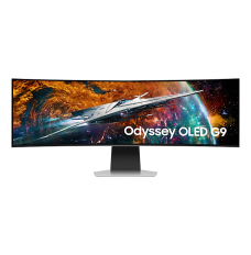 Samsung Odyssey OLED G9 G95SC Monitor LS49CG950SUXDU 49 ", QHD, 5120 x 1440, 32:9, 0.03 ms, 250 cd/m², Silver, HDMI ports quantity 1, 240 Hz