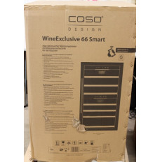 SALE OUT. Caso WineExclusive 66 Smart Wine Cooler, Free standing, Height 108 cm, Up to 66 bottles, Compressor technology, Black,DAMAGED PACKAGING, UNPACKED, USED, SCRATCHES | Caso | Smart Wine Cooler | WineExclusive 66 | Energy efficiency class G | Free s