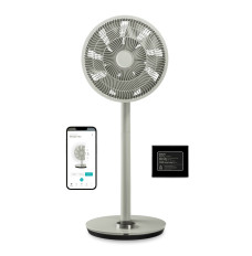 Duux Fan with Battery Pack | Whisper Flex Smart | Stand Fan | Sage | Diameter 34 cm | Number of speeds 26 | Oscillation | Yes