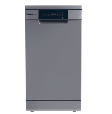 Dishwasher | CDPH 2D1047S | Free standing | Width 44.8 cm | Number of place settings 10 | Number of programs 7 | Energy efficiency class E | Display | Silver