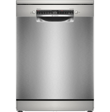 Bosch | Dishwasher | SMS4EMI06E | Free standing | Width 60 cm | Number of place settings 14 | Number of programs 6 | Energy efficiency class B | Display | AquaStop function | Silver inox