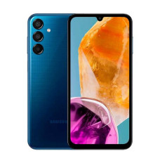Samsung Galaxy M15 (M156) | Dark Blue | 6.5 " | Super AMOLED | 1080 x 2340 pixels | Mediatek | Dimensity 6100+ (6 nm) | Internal RAM 4 GB | 128 GB | microSDXC | Dual SIM | Nano-SIM | 4G | 5G | Main camera 50+5+2 MP | Secondary camera 13 MP | Android | 14 