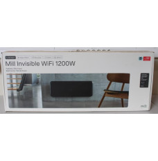 SALE OUT. Mill PA1200WIFI3B WiFi Gen3 Panel Heater, Steel Front, Aluminium, Power 1200 W, Room size 14-18 m2, Black,  UNPACKED, USED, SCRATCHED BACK, DENT ON TOP | Heater | PA1200WIFI3B WiFi Gen3 | Panel Heater | Power 1200 W | Black | UNPACKED, USED, SCR