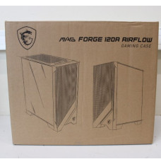 SALE OUT. MSI MAG FORGE 120A AIRFLOW | PC Case | MAG FORGE 120A AIRFLOW | Side window | Black | Mid-Tower | DAMAGED PACKAGING | Power supply included No | ATX