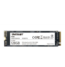 SSD PATRIOT P300 128GB M.2 PCIE NVMe 3D NAND Write speed 600 MBytes/sec Read speed 1600 MBytes/sec 3.8mm TBW 60 TB P300P128GM28