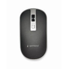 MOUSE USB OPTICAL WRL BLACK/SILVER MUSW-4B-06-BS GEMBIRD