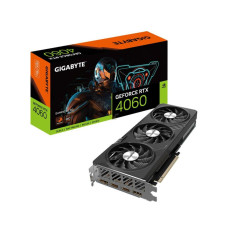 Graphics Card GIGABYTE NVIDIA GeForce RTX 4060 8 GB GDDR6 128 bit PCIE 4.0 16x Dual Slot Fansink 2xHDMI 2xDisplayPort GV-N4060GAMINGOC-8GD