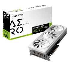 Graphics Card GIGABYTE NVIDIA GeForce RTX 4070 SUPER 12 GB GDDR6X 192 bit PCIE 4.0 16x GPU 2565 MHz 1xHDMI 3xDisplayPort GV-N407SAEROOC-12GD1.0