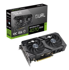 Graphics Card ASUS NVIDIA GeForce RTX 4070 SUPER 12 GB GDDR6X 192 bit PCIE 4.0 16x Dual Slot Fansink 1xHDMI 3xDisplayPort DUAL-RTX4070S-O12G-EVO