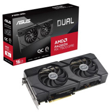 Graphics Card ASUS AMD Radeon RX 7900 GRE 16 GB GDDR6 256 bit PCIE 4.0 16x Two and Half Slot Fansink 1xHDMI 3xDisplayPort DUAL-RX7900GRE-O16G