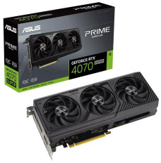 Graphics Card ASUS NVIDIA GeForce RTX 4070 SUPER 12 GB GDDR6X 192 bit Triple slot Fansink 1xHDMI 3xDisplayPort PRIME-RTX4070S-O12G