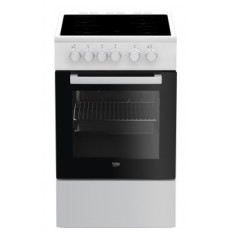 Beko FSS57000GW cooker Freestanding cooker Ceramic Black, White A