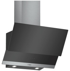 Bosch DWK065G60 cooker hood 530 m³/h Wall-mounted Black,Stainless steel