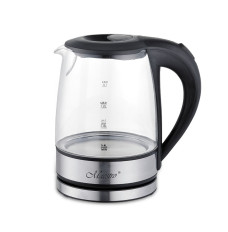 Feel-Maestro MR062 electric kettle 1.2 L Black, Transparent 1630 W