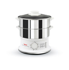 Tefal VC145 steam cooker 2 basket(s) Freestanding 900 W White, Stainless steel