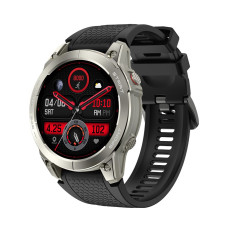 Manta Activ X GPS sports smartwatch silver + orange strap