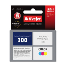 Activejet Ink Cartridge AH-300CR (replacement for HP 300 CC643EE; Premium; 9 ml; colour)