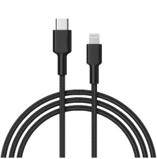 AUKEY CB-CL02 USB cable 1.2 m USB 3.2 Gen 1 (3.1 Gen 1) USB C Lightning Black