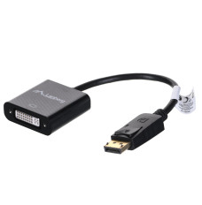 Lanberg AD-0007-BK video cable adapter 0.1 m DisplayPort DVI-D Black