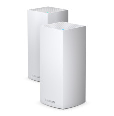 Linksys Velop Whole Home Intelligent Mesh WiFi 6 (AX4200) System, Tri-Band, 2-pack