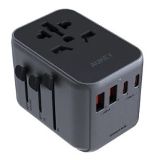 AUKEY PA-TA07 Universal Travel Adapter Charger 35W with USB-C & USB-A UK USA EU AUS CHN 150 Countries