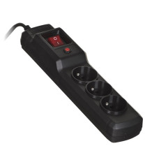 Activejet COMBO 3GN 3M black power strip with cord