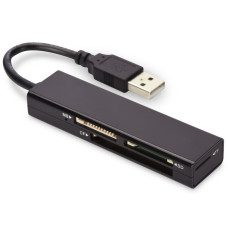 Ednet 85241 card reader Black USB 2.0