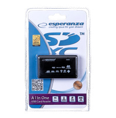 Esperanza EA117 card reader Black USB 2.0