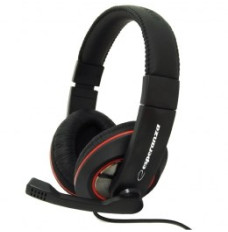 Esperanza EH118 headphones/headset Wired Head-band Calls/Music Black, Red