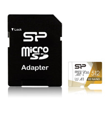 Silicon Power Superior Pro Colorful memory card 512 GB MicroSDXC Class 10 UHS-I + SD adapter (SP512GBSTXDU3V20AB)