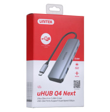 UNITEK HUB USB-C H1107Q; USB-A x2, USB-C x2