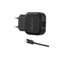 Qoltec 50188 mobile device charger Black Indoor