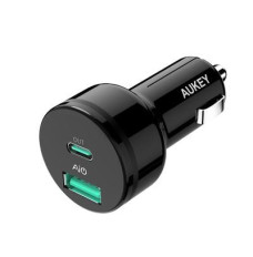 AUKEY CC-Y7 mobile device charger Universal Black Cigar lighter Indoor