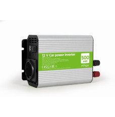 Gembird EG-PWC500-01 power adapter/inverter Auto 500 W Grey