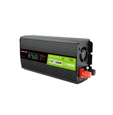 Green Cell PowerInverter LCD 12V 500W/10000W car inverter with display - pure sine wave